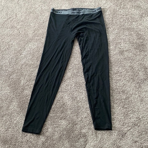 NWT 32 Degree Black Heat Base Layer Bottoms SIZE L - Picture 1 of 5
